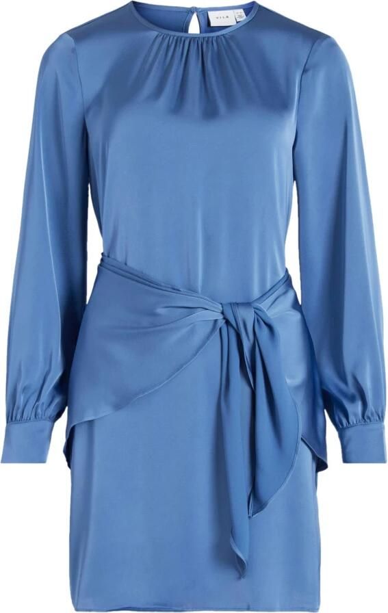Vila Korte Polyester Jurk Lente Zomer Collectie Blue Dames - Foto 3