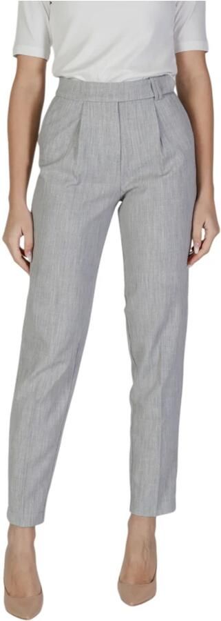 Vila Slim Fit Sigaret Broek Lente Zomer Collectie Gray Dames - Foto 6