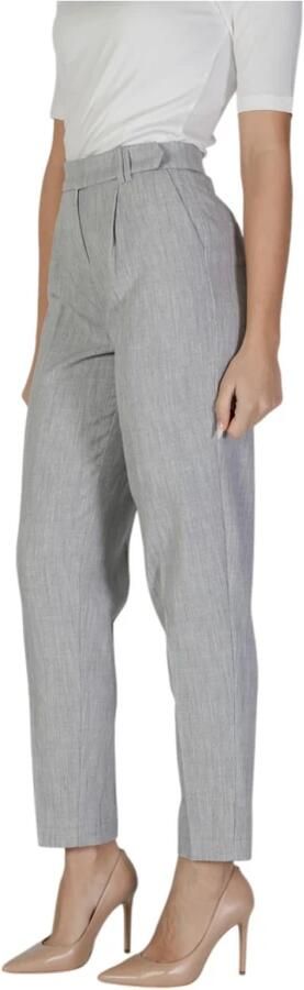 Vila Slim Fit Sigaret Broek Lente Zomer Collectie Gray Dames - Foto 4