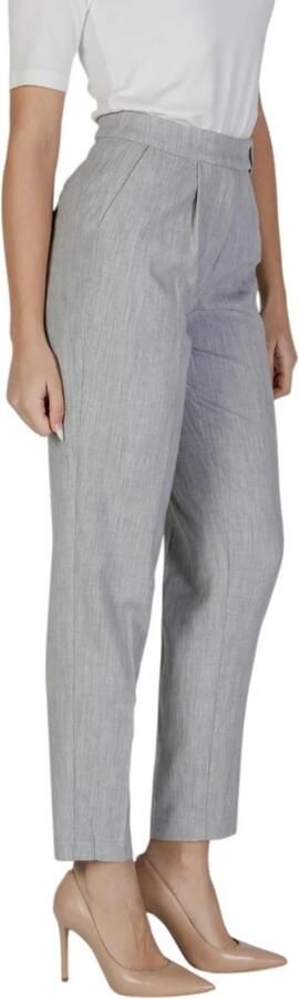 Vila Slim Fit Sigaret Broek Lente Zomer Collectie Gray Dames - Foto 5