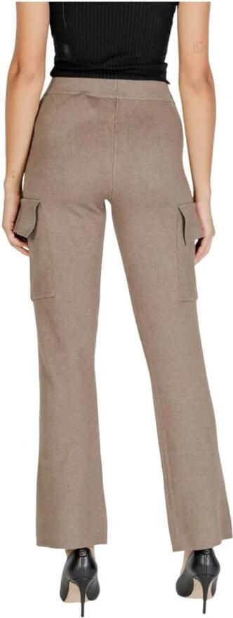 Vila Op maat gemaakte viscose blend damesbroek Beige Dames