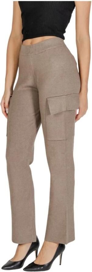 Vila Op maat gemaakte viscose blend damesbroek Beige Dames - Foto 3