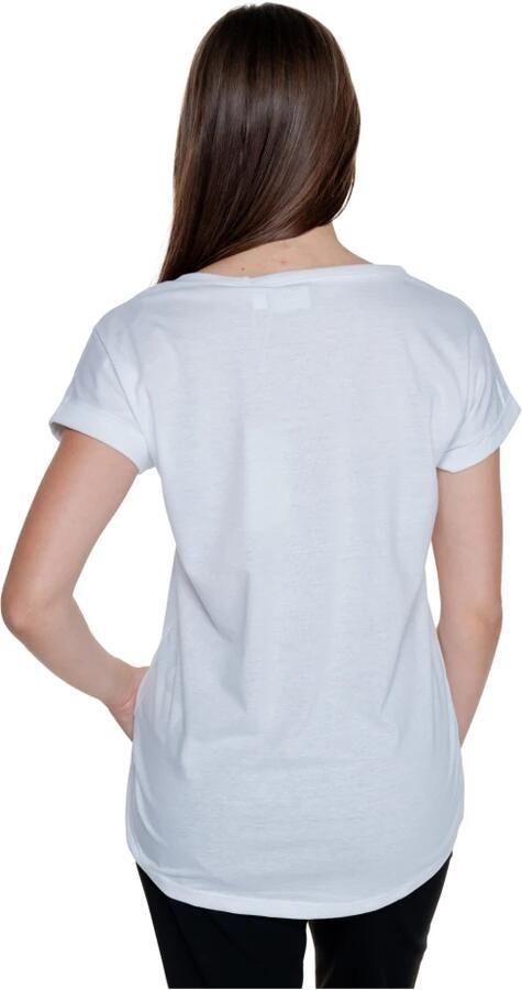 Vila Shirt met ronde hals VIDREAMERS NEW PURE T-SHIRT SU-NOOS Basic dames T-shirt met ronde hals en omgeslagen mouwen - Foto 6
