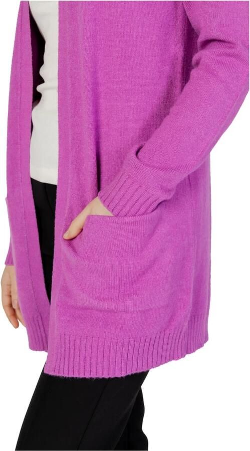 Vila Roze Langemouw Cardigan Herfst Winter Pink Dames