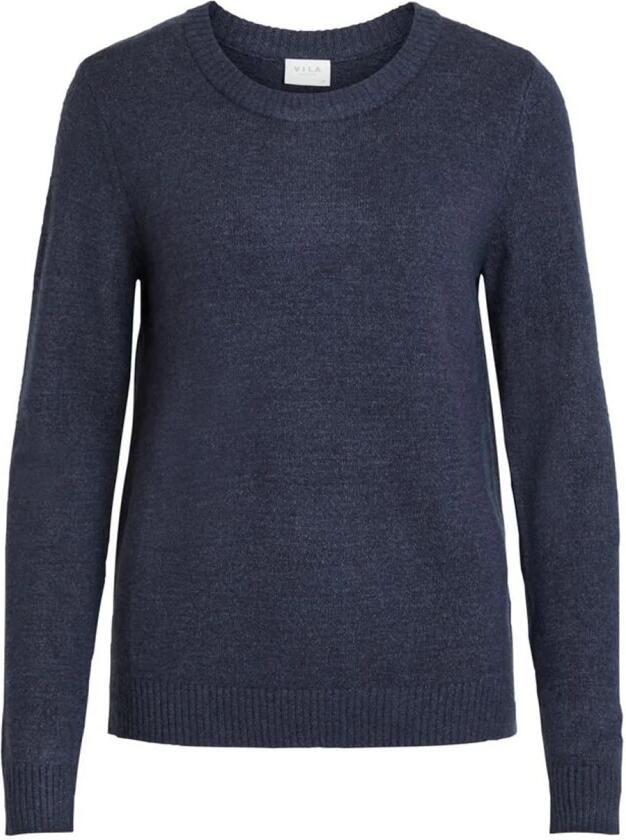 Vila Trui met ronde hals VIRIL-O-PULLI Tricot met fijne breitechnische details - Foto 5