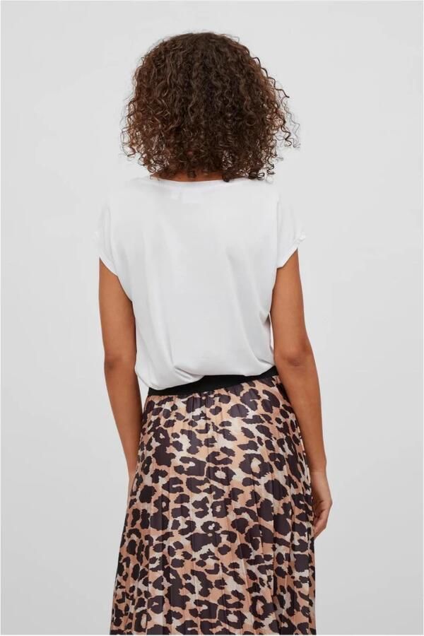 Vila V-Hals T-Shirt Lente Zomer Collectie White Dames - Foto 8