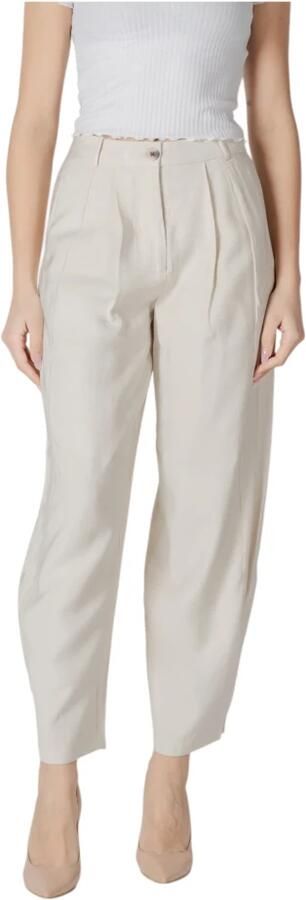 Vila Witte Viscose-Blend Zomerbroek White Dames - Foto 3