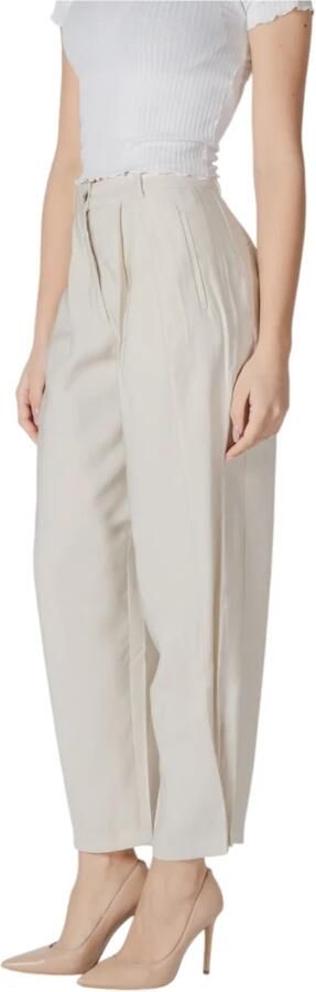 Vila Witte Viscose-Blend Zomerbroek White Dames - Foto 2