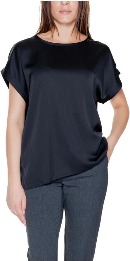 Vila Shirtblouse VIELETTE Voorpand van glanzend satijn - Foto 11