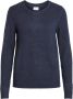 Vila Trui met ronde hals VIRIL-O-PULLI Tricot met fijne breitechnische details - Thumbnail 2