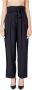 Vila Zwarte Viscose Blend Regular Broek Black Dames - Thumbnail 1