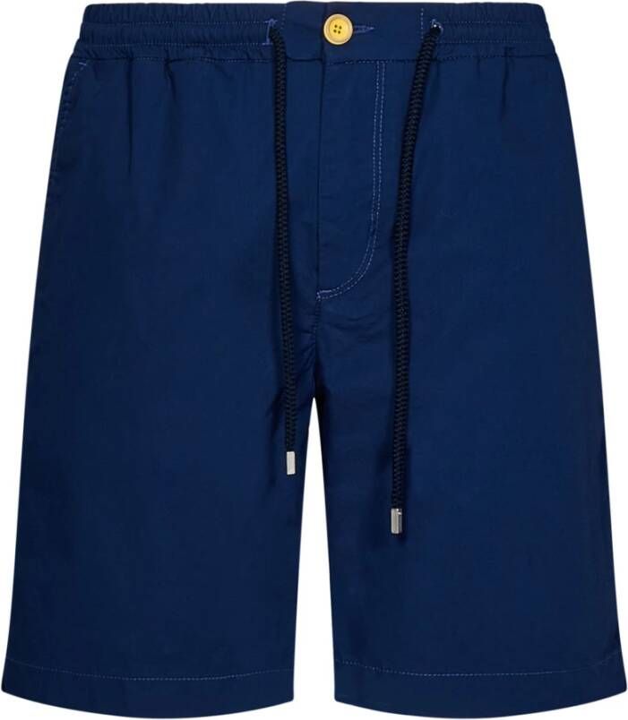 Vilebrequin Blauwe Casual Shorts met Elastische Tailleband Blue Heren