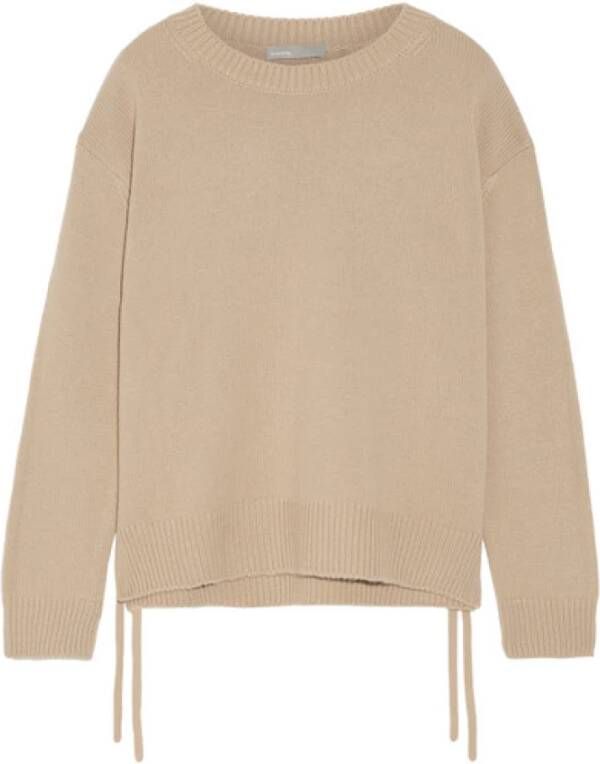 Vince Cashmere veter-up pullover Beige Dames