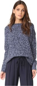 Vince Marl Effect Chunky Sweater Blauw Dames