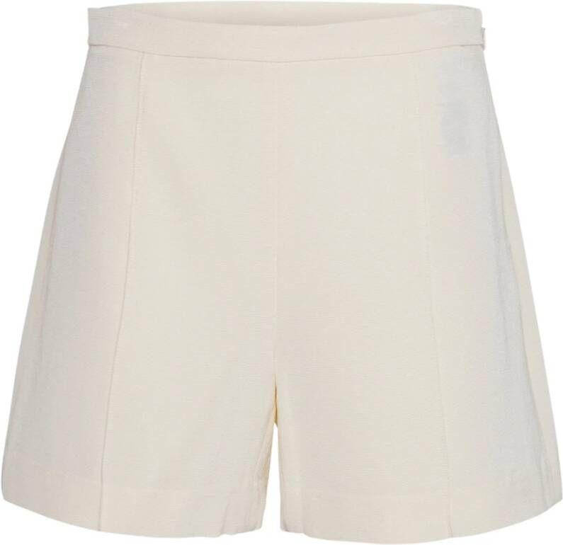 Vince Hoge Taille Tailored Shorts Bone White Dames