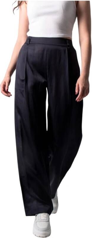 Vince Straight Trousers Blauw Dames