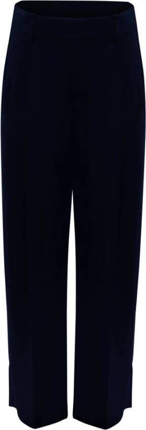 Vince Coastal Blue Satin Wide Leg Pants Blue Dames