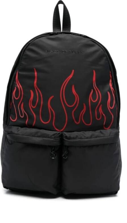 Vision OF Super Flames Rugzak Zwart Rood Black Heren