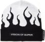 Vision OF Super Beanie With White Flames Zwart Heren - Thumbnail 1