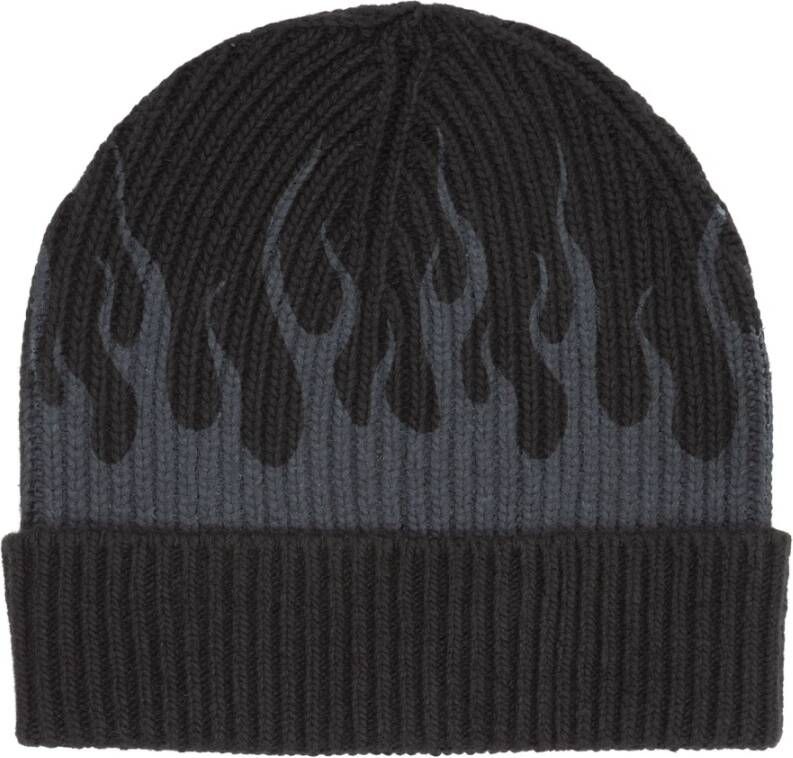 Vision OF Super Flames Beanie Muts Zwart Grijs Black Heren