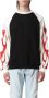 Vision OF Super Flames Lichtgewicht Crewneck Sweatshirt Zwart Rood Multicolor Heren - Thumbnail 1