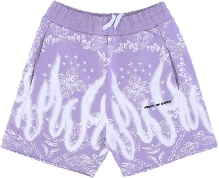 Vision OF Super Denim Shorts Purple Heren