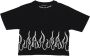 Vision OF Super Geborduurd T-shirt Zwart Wit Streetwear Black Dames - Thumbnail 1
