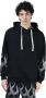 Vision OF Super Flames Lichtgewicht Hoodie Zwart Grijs Black Heren - Thumbnail 1