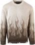 Vision OF Super Flames Jacquard Trui in Beige Heren - Thumbnail 1