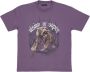 Vision OF Super Rock Tiger Print Tee Paars Purple Heren - Thumbnail 1