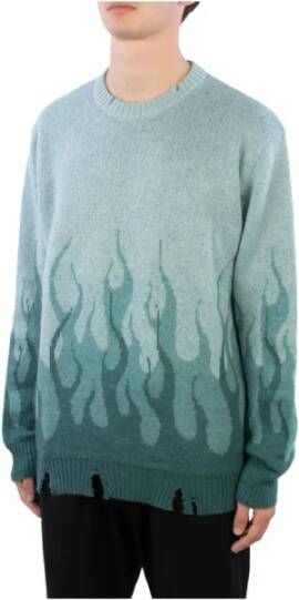 Vision OF Super Round-neck Knitwear Blauw Heren