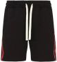 Vision OF Super Vlammenprint Zwart Rode Shorts Black Heren - Thumbnail 1