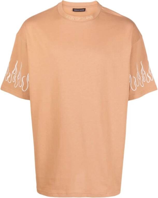 Vision OF Super Vlam Borduurwerk Tee Terracotta T-Shirt Orange Heren