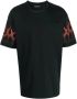 Vision OF Super Zwart T-shirt met rode vlammen Black Heren - Thumbnail 3