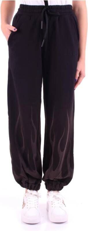 Vision OF Super Zwarte Vlam Fleece Trainingsbroek Black
