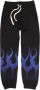 Vision OF Super Flames Lichtgewicht Trainingsbroek Zwart Blauw Black Heren - Thumbnail 1