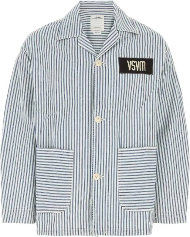 visvim Casual Shirts Blauw Heren