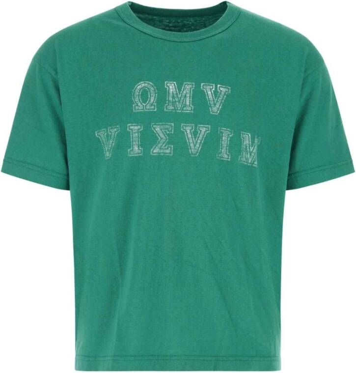 Visvim Emerald Green Cotton Alumni T-Shirt Green Heren