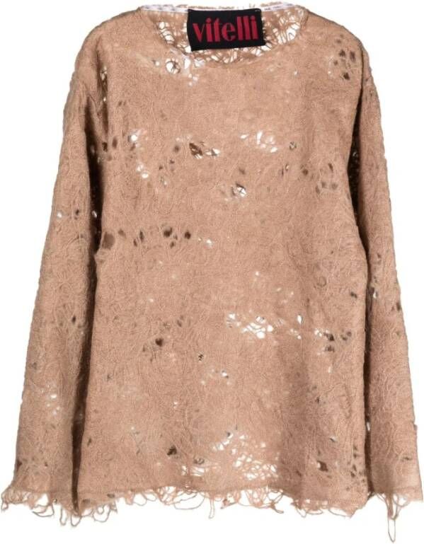 Vitelli Blouses Bruin Dames