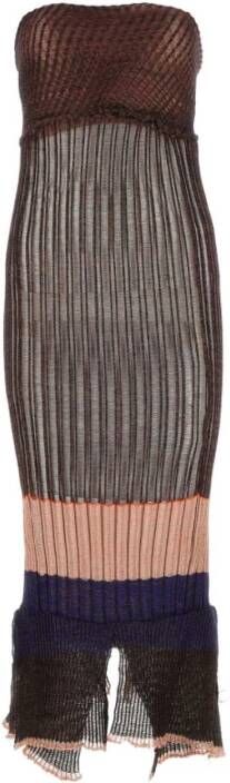 Vitelli Multicolor geregenereerde garen jurk Multicolor Dames