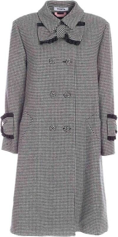 Vivetta Single-Breasted Coats Gray Dames