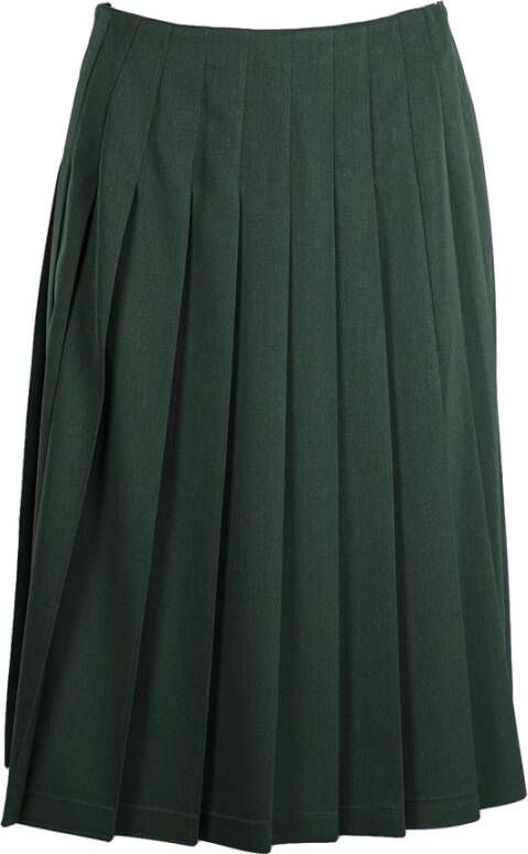 Vivetta Groene Geplooide Midi Rok Green Dames