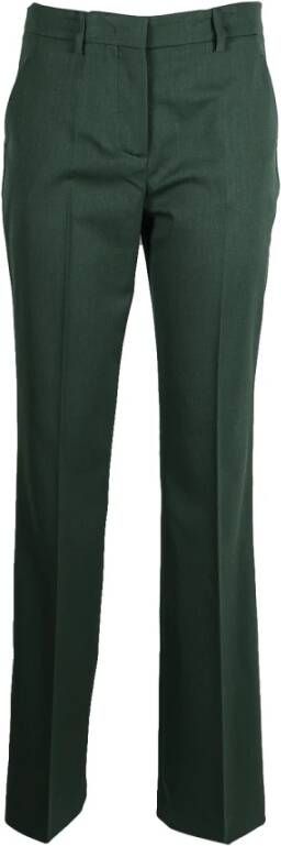 Vivetta Groene Slim Fit Wollen Broek Green Dames