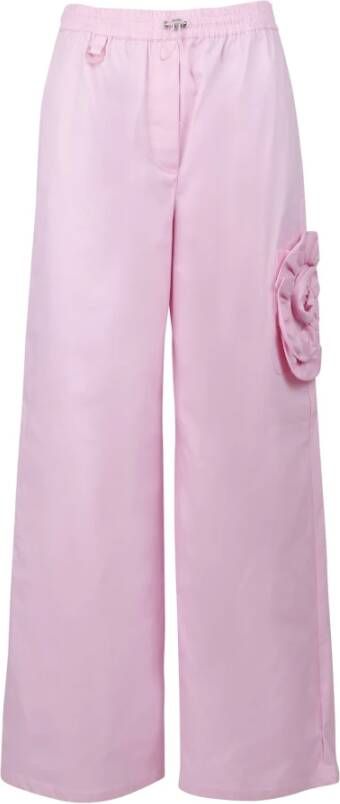 Vivetta Wide Leg Trousers Roze Dames