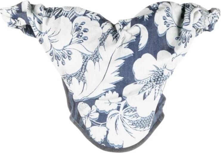 Vivienne Westwood Geknipte top met bloemenprint Blauw Dames