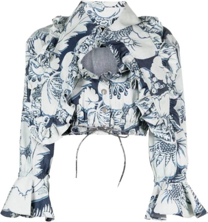 Vivienne Westwood Blauwe Top voor Vrouwen Bronzen Hoogte Blauw Dames