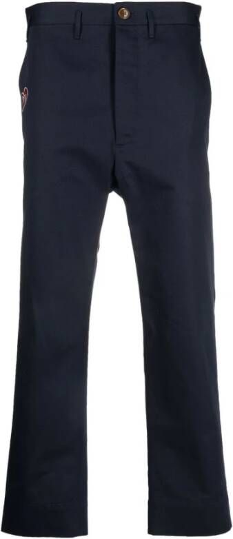 Vivienne Westwood Straight Trousers Blauw Heren