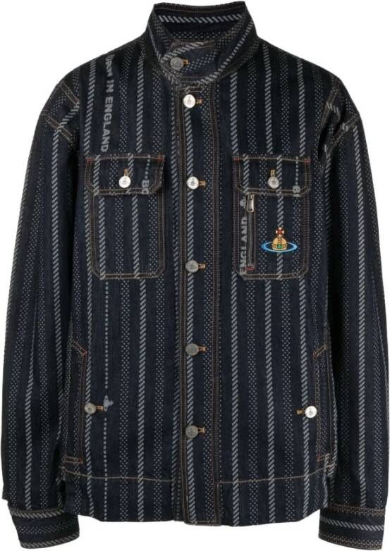 Vivienne Westwood Denim Jackets Blauw Heren