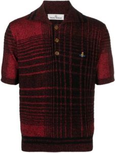 Vivienne Westwood Madras Check-Print Polo Shirt Zwart Heren