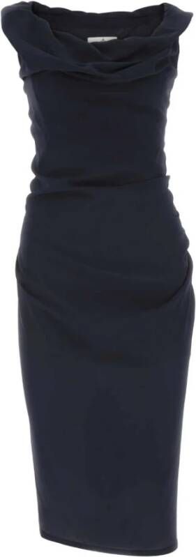 Vivienne Westwood Marineblauwe crÃªpe ginnie jurk Blauw Dames
